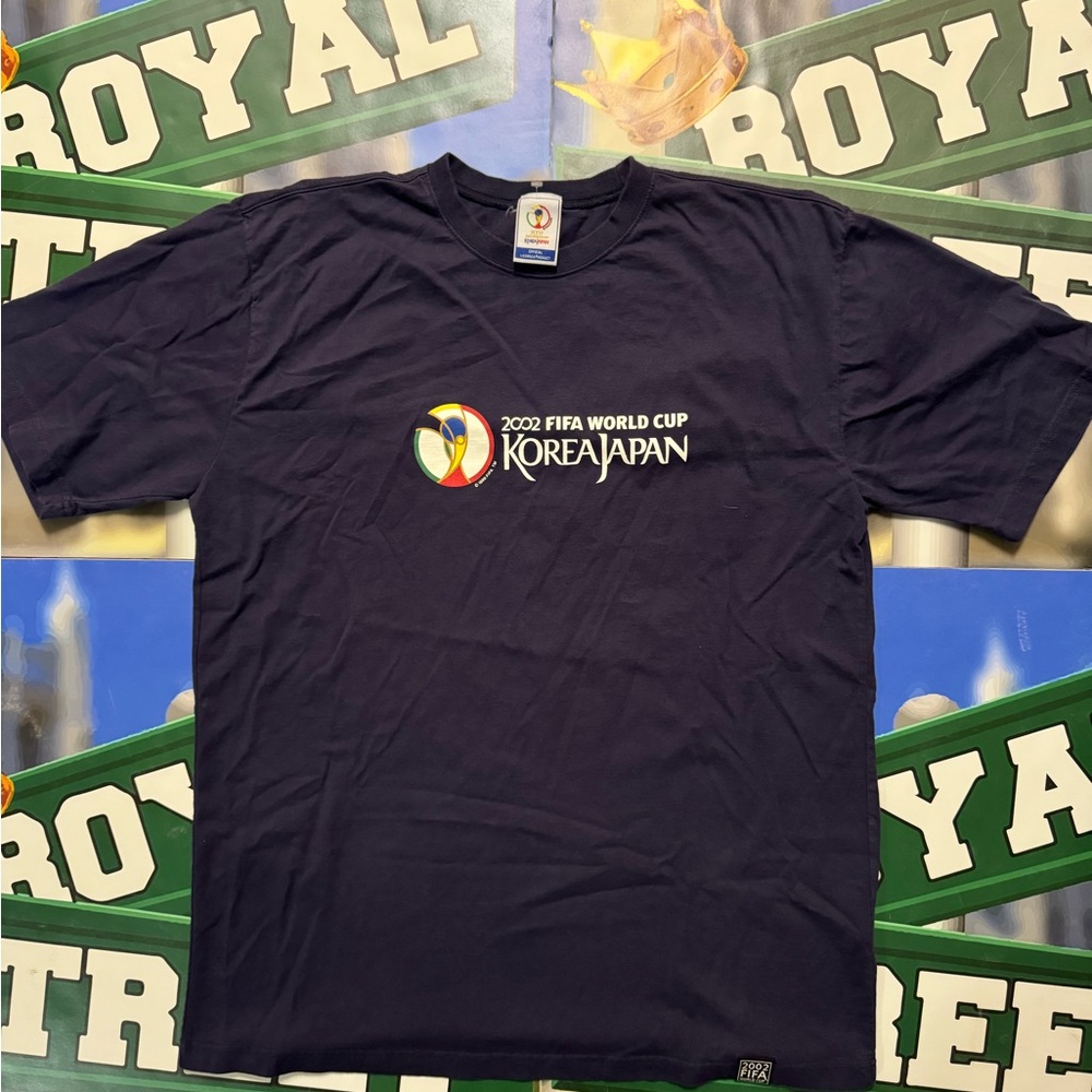 2002 FIFA World Cup Korea Japan Navy Tee